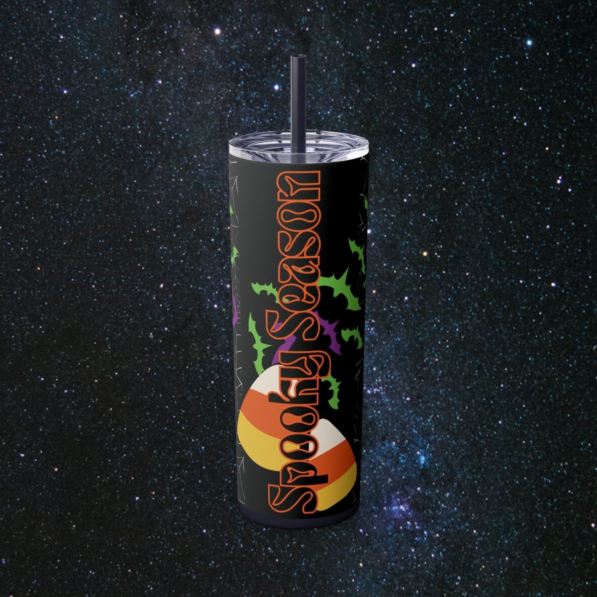 Spooky Season Glossy Tumbler - MindLight Apparel - Spooky Season Glossy Tumbler - Glossy - Midnight -