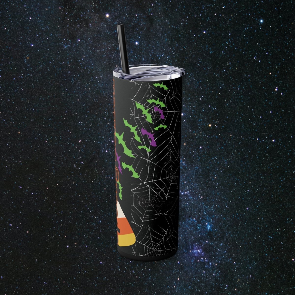 Spooky Season Glossy Tumbler - MindLight Apparel - Spooky Season Glossy Tumbler - Matte - Black -