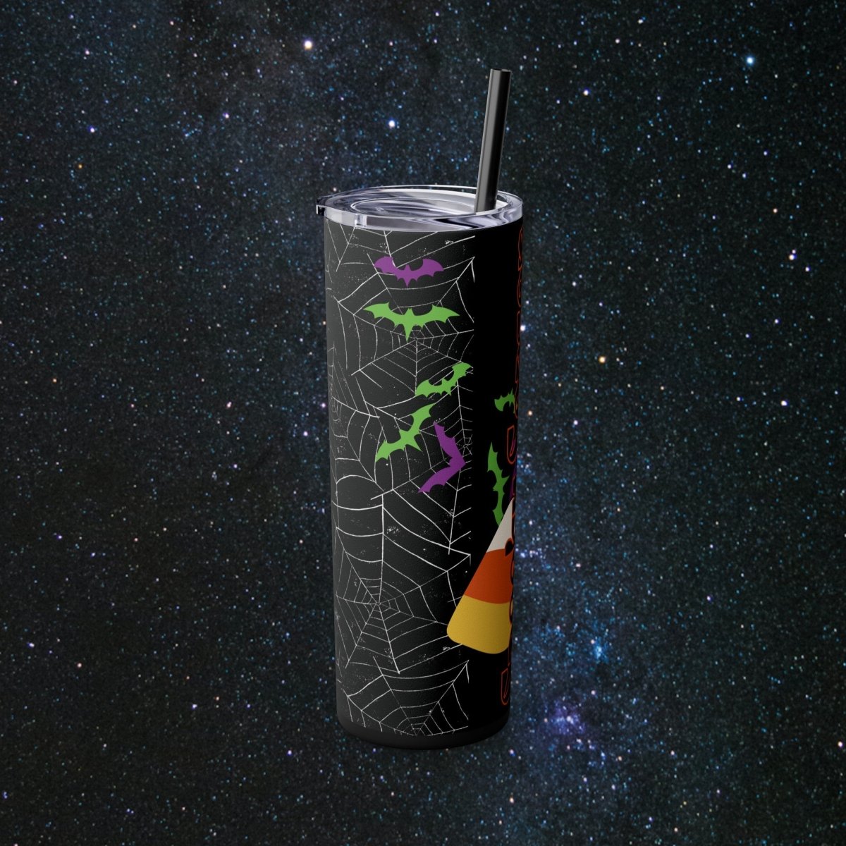Spooky Season Glossy Tumbler - MindLight Apparel - Spooky Season Glossy Tumbler - Matte - Black -