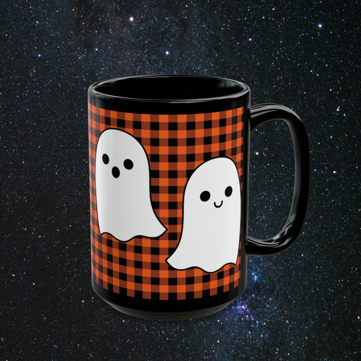 Spooky Sips Black Mug - MindLight Apparel - Spooky Sips Black Mug - 15oz -