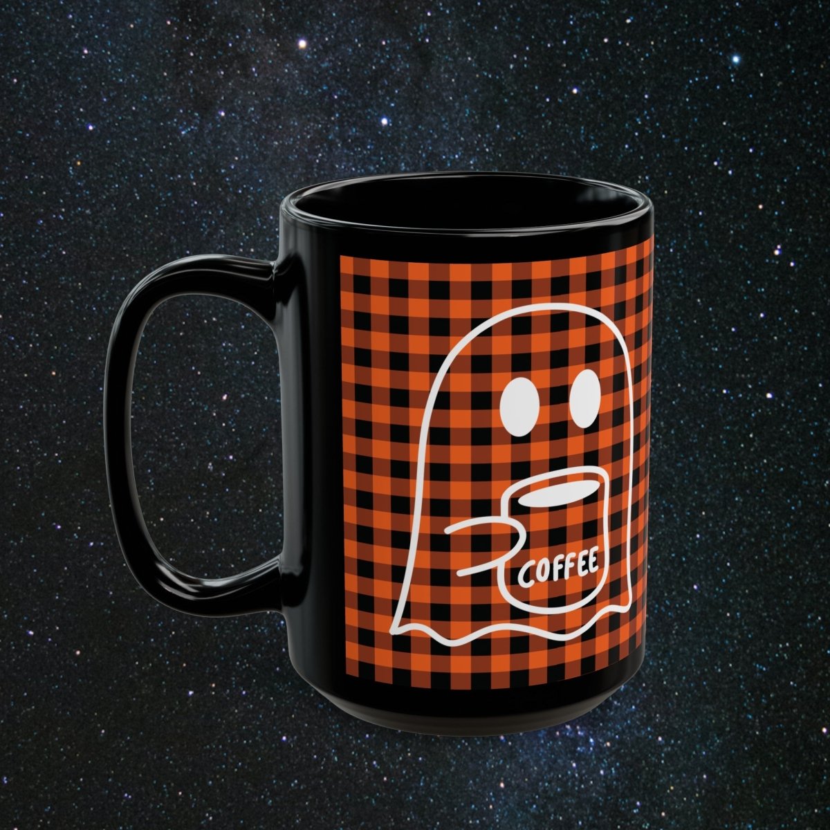 Spooky Sips Black Mug - MindLight Apparel - Spooky Sips Black Mug - 15oz -