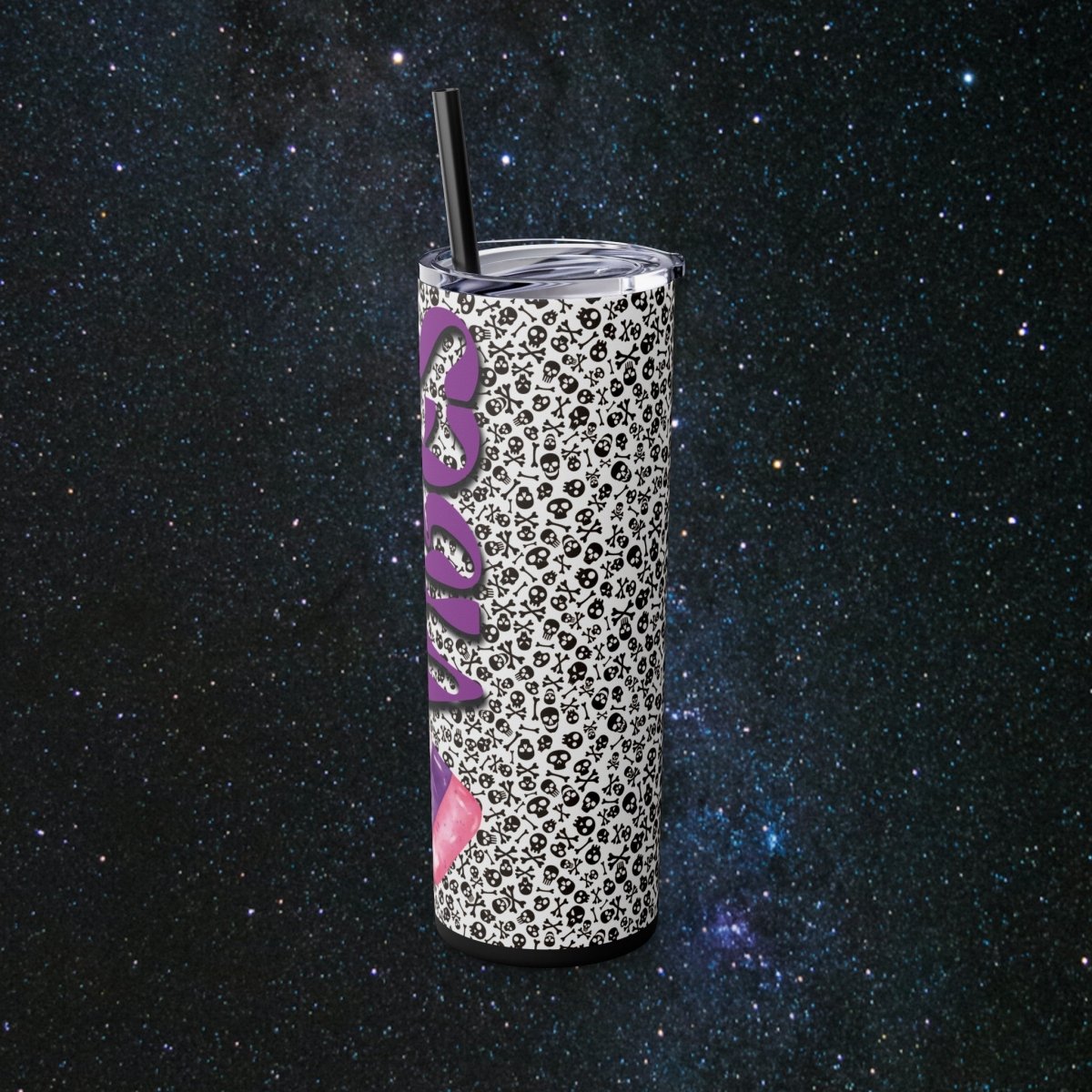 Spooky Vibes Glossy Tumbler - MindLight Apparel - Spooky Vibes Glossy Tumbler - Glossy - White -