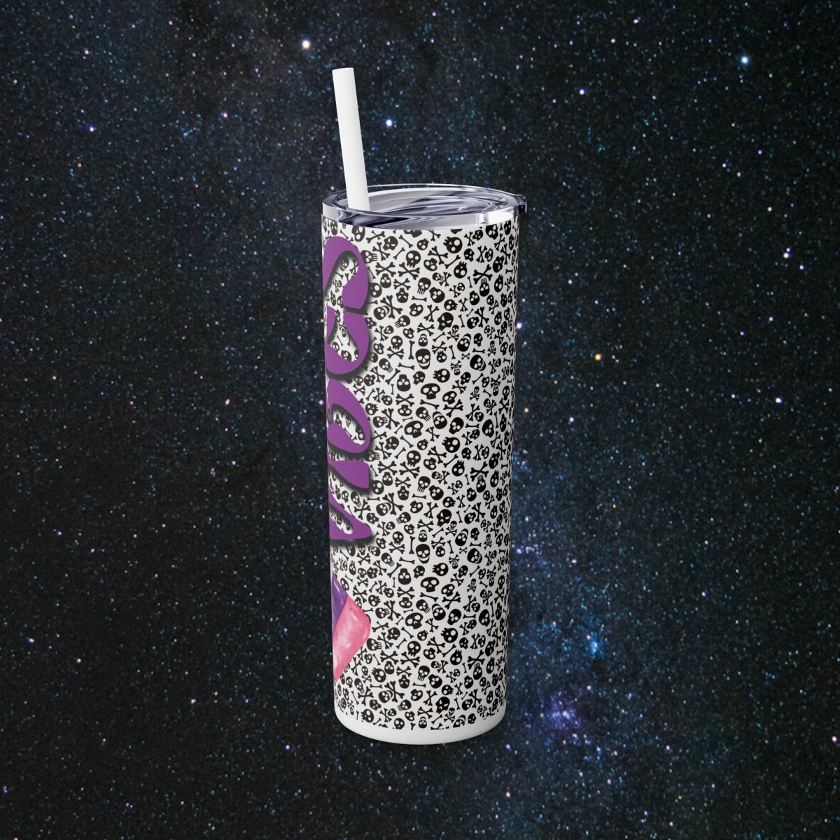 Spooky Vibes Glossy Tumbler - MindLight Apparel - Spooky Vibes Glossy Tumbler - Glossy - White -