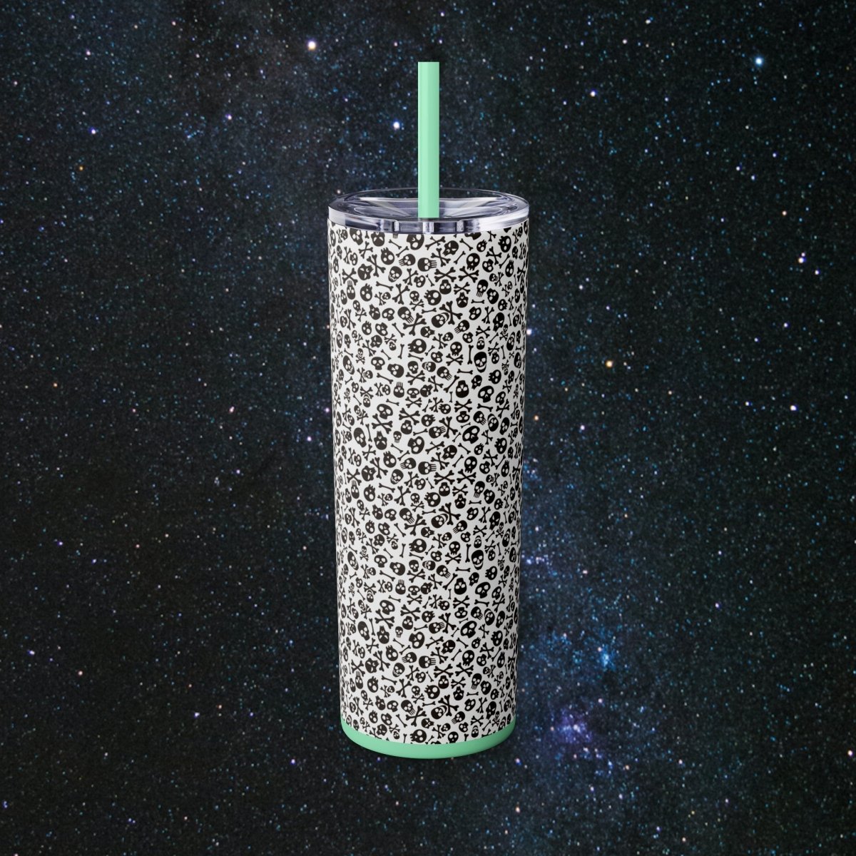Spooky Vibes Glossy Tumbler - MindLight Apparel - Spooky Vibes Glossy Tumbler - Glossy - White -