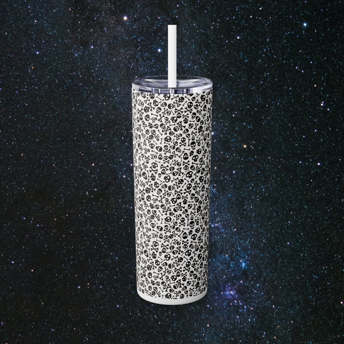 Spooky Vibes Glossy Tumbler - MindLight Apparel - Spooky Vibes Glossy Tumbler - Glossy - White -