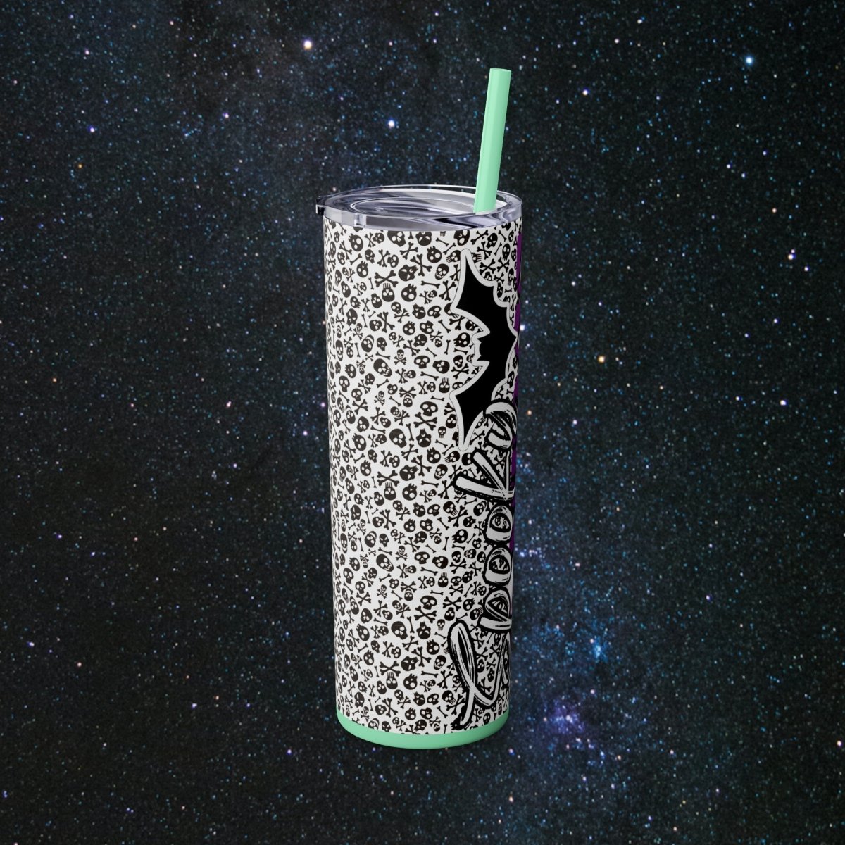 Spooky Vibes Glossy Tumbler - MindLight Apparel - Spooky Vibes Glossy Tumbler - Glossy - White -