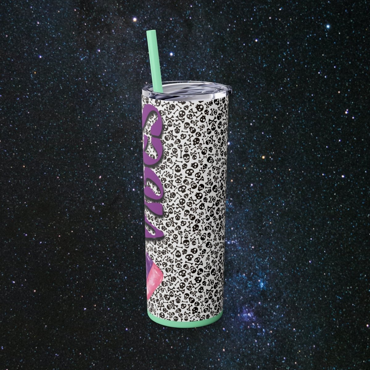 Spooky Vibes Glossy Tumbler - MindLight Apparel - Spooky Vibes Glossy Tumbler - Glossy - White -