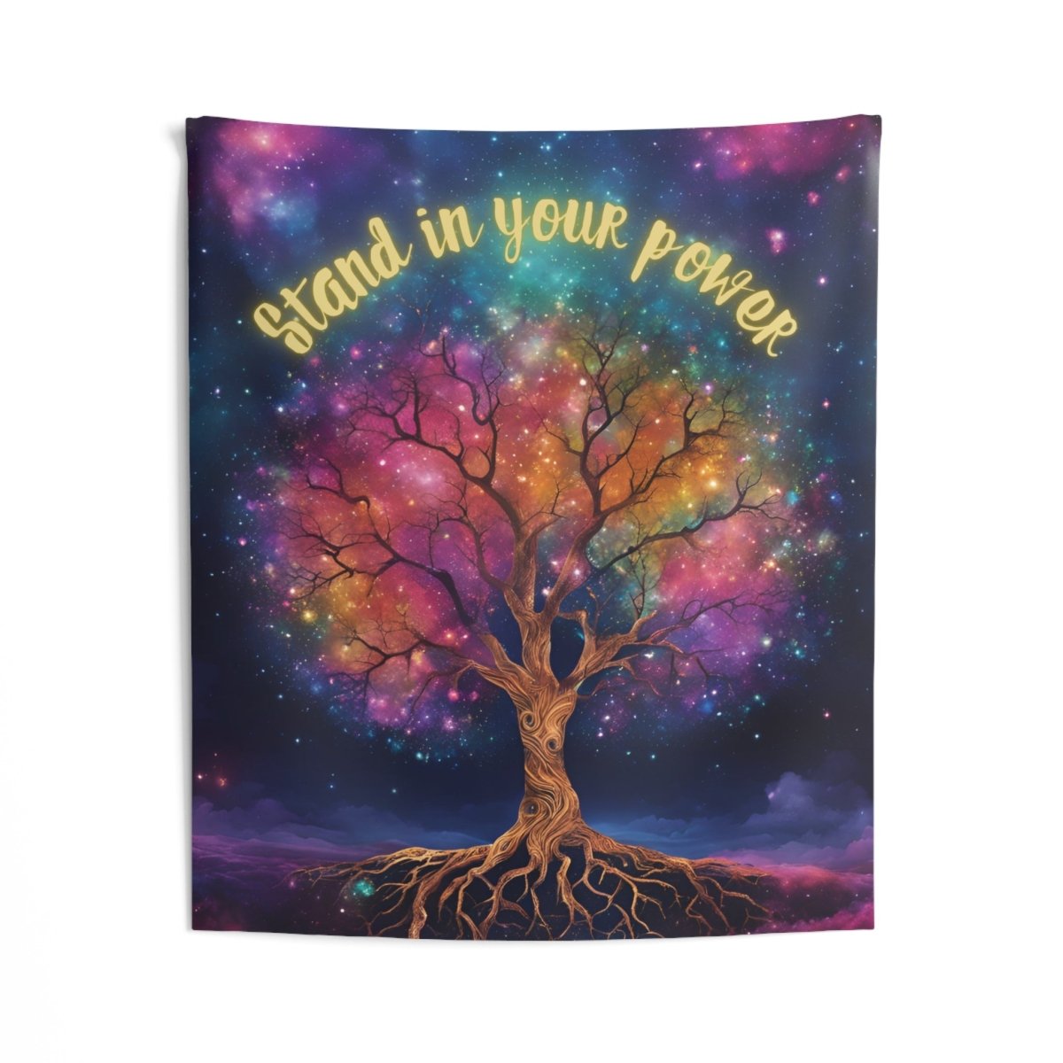 Stand In Your Power Indoor Wall Tapestry - MindLight Apparel - Stand In Your Power Indoor Wall Tapestry - 50" × 60" -