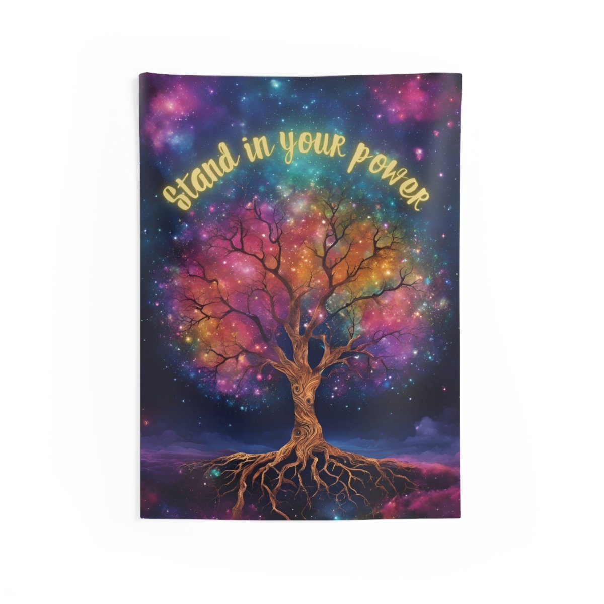 Stand In Your Power Indoor Wall Tapestry - MindLight Apparel - Stand In Your Power Indoor Wall Tapestry - 26" × 36" -