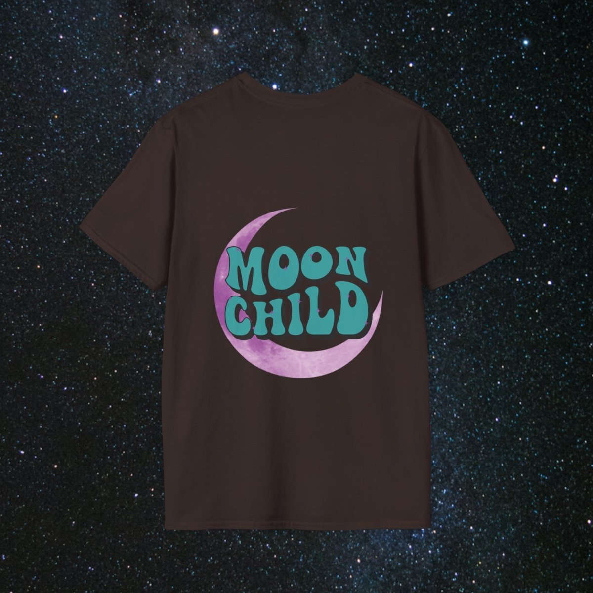 Stay Wild Moon Child - Noir Women's Softstyle T-Shirt - MindLight Apparel - Stay Wild Moon Child - Noir Women's Softstyle T-Shirt - Tropical Blue - S -