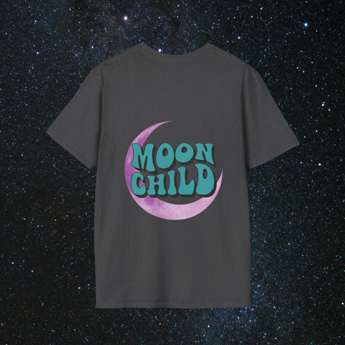 Stay Wild Moon Child - Noir Women's Softstyle T-Shirt - MindLight Apparel - Stay Wild Moon Child - Noir Women's Softstyle T-Shirt - Tropical Blue - S -