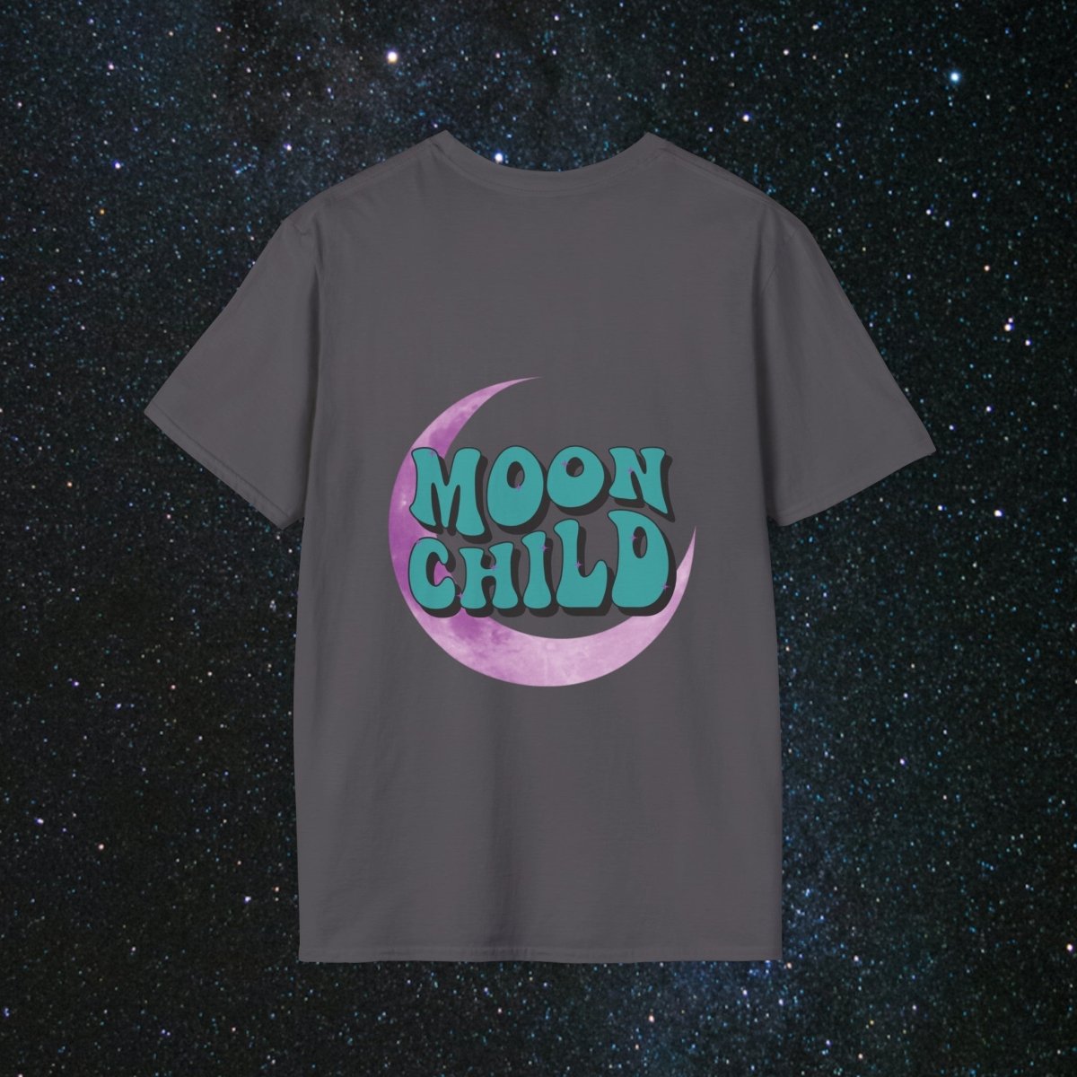 Stay Wild Moon Child - Noir Women's Softstyle T-Shirt - MindLight Apparel - Stay Wild Moon Child - Noir Women's Softstyle T-Shirt - Tropical Blue - S -