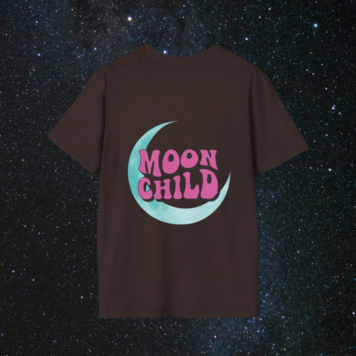 Stay Wild Moon Child Women's Softstyle T-Shirt - MindLight Apparel - Stay Wild Moon Child Women's Softstyle T-Shirt - Tropical Blue - S -