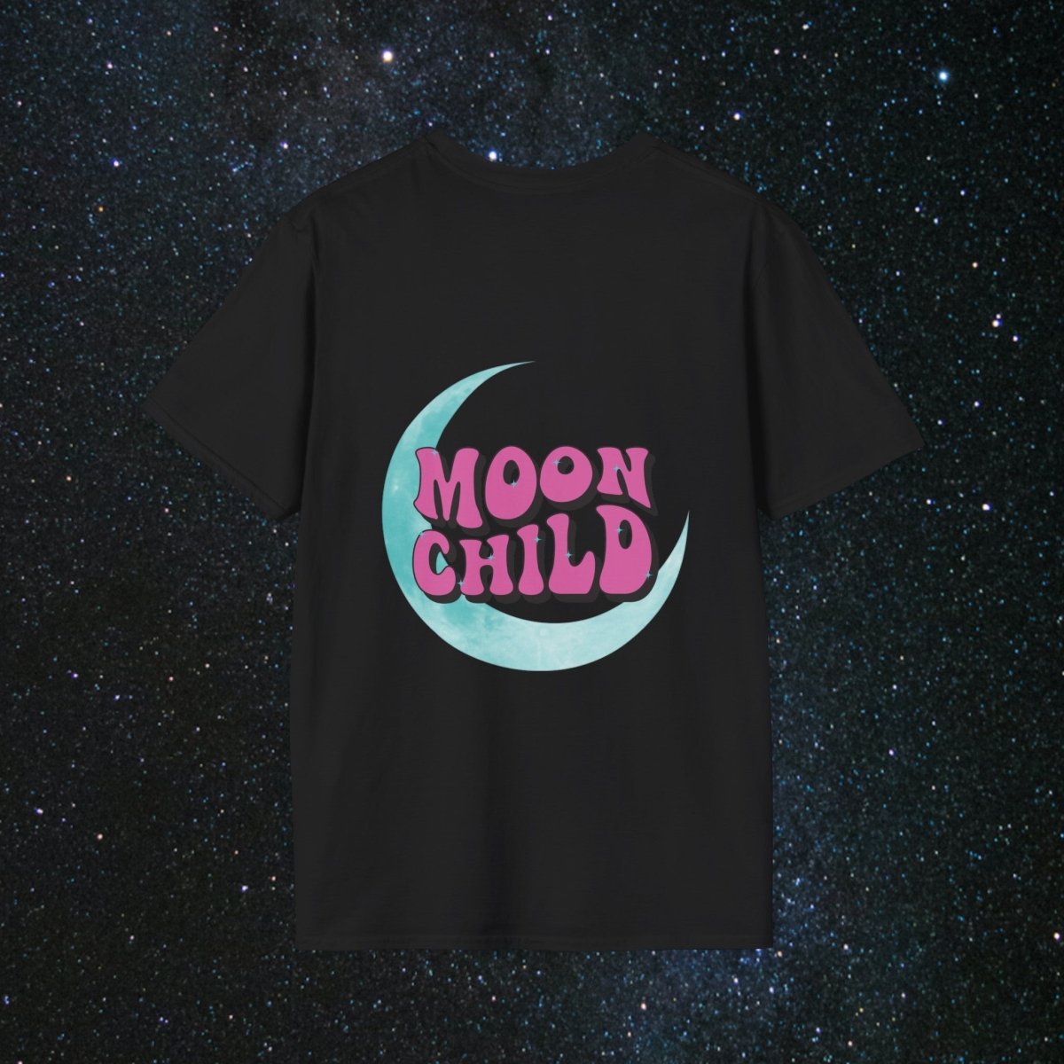 Stay Wild Moon Child Women's Softstyle T-Shirt - MindLight Apparel - Stay Wild Moon Child Women's Softstyle T-Shirt - Tropical Blue - S -
