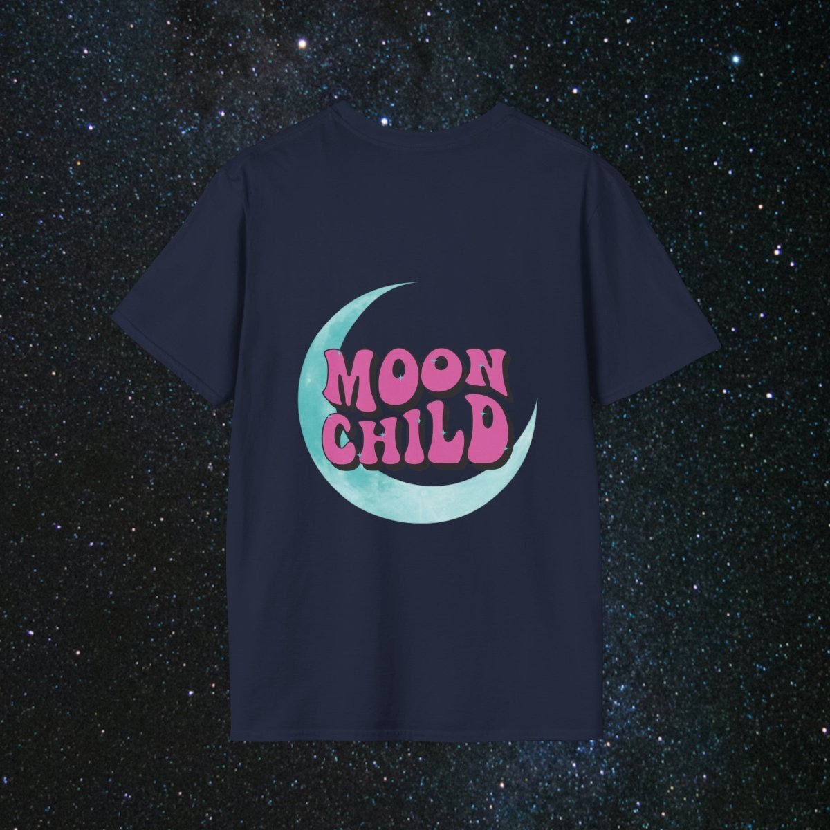Stay Wild Moon Child Women's Softstyle T-Shirt - MindLight Apparel - Stay Wild Moon Child Women's Softstyle T-Shirt - Tropical Blue - S -