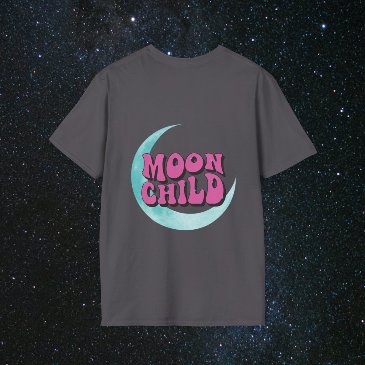 Stay Wild Moon Child Women's Softstyle T-Shirt - MindLight Apparel - Stay Wild Moon Child Women's Softstyle T-Shirt - Tropical Blue - S -