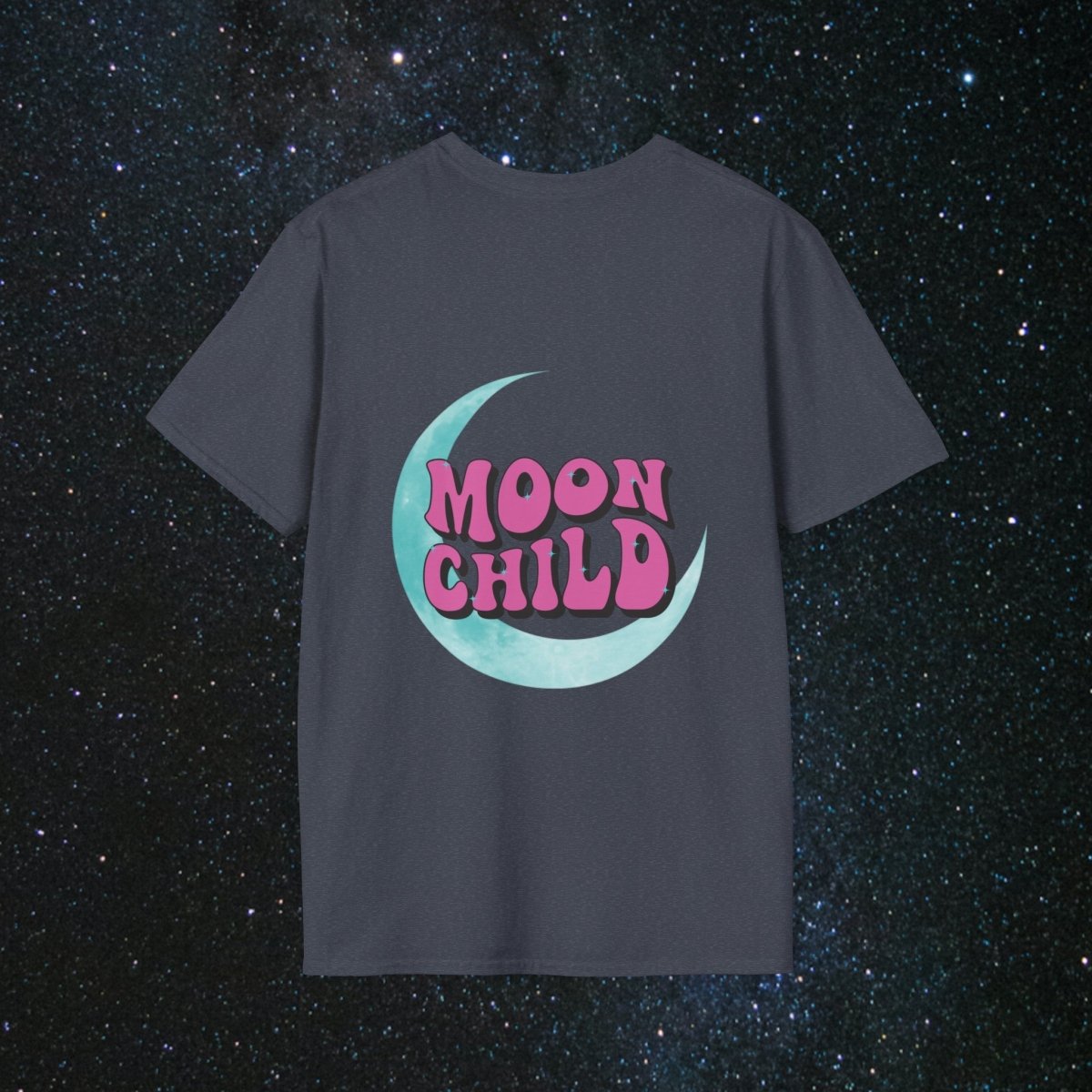 Stay Wild Moon Child Women's Softstyle T-Shirt - MindLight Apparel - Stay Wild Moon Child Women's Softstyle T-Shirt - Tropical Blue - S -