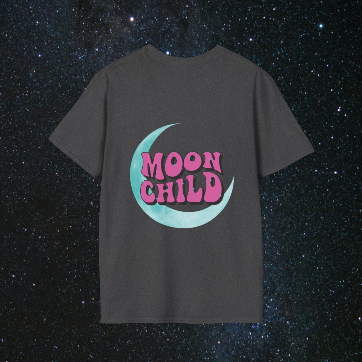 Stay Wild Moon Child Women's Softstyle T-Shirt - MindLight Apparel - Stay Wild Moon Child Women's Softstyle T-Shirt - Tropical Blue - S -
