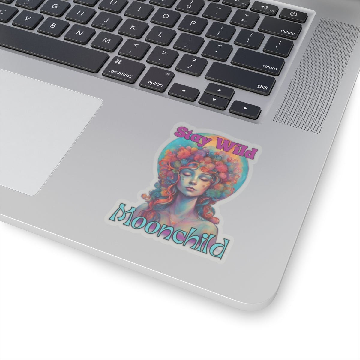 Stay Wild Moonchild Stickers - MindLight Apparel - Stay Wild Moonchild Stickers - 6" × 6" - White -