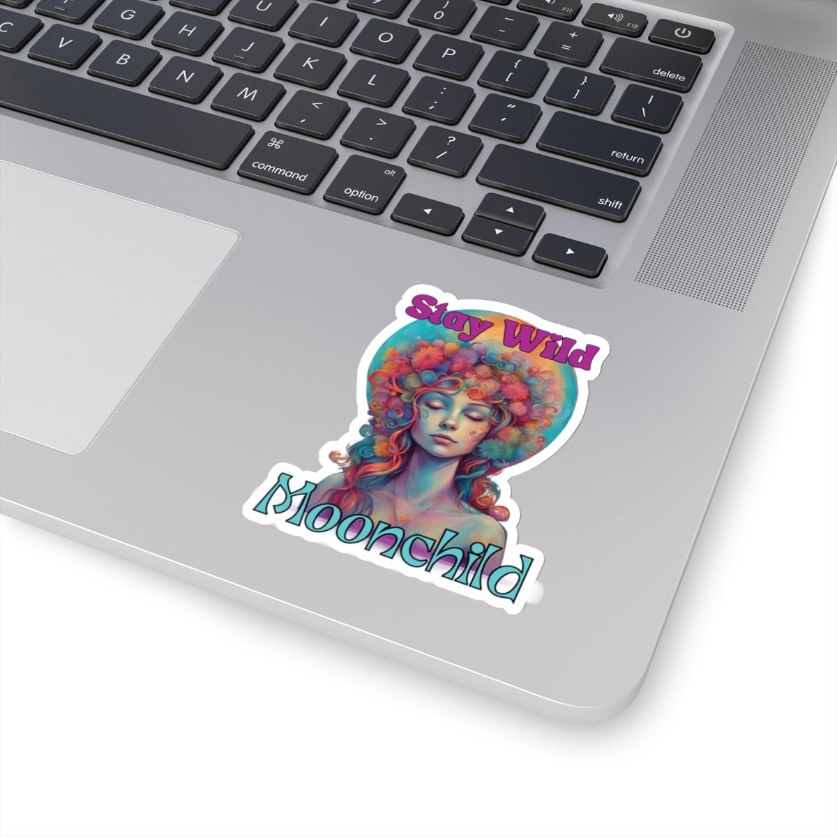 Stay Wild Moonchild Stickers - MindLight Apparel - Stay Wild Moonchild Stickers - 6" × 6" - White -