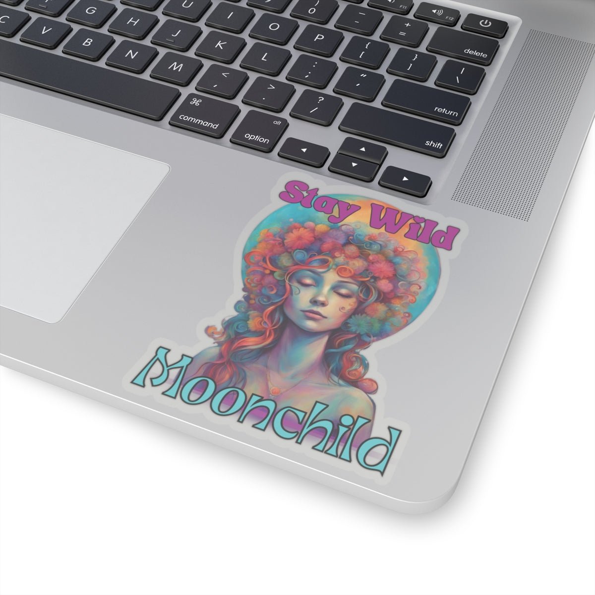 Stay Wild Moonchild Stickers - MindLight Apparel - Stay Wild Moonchild Stickers - 6" × 6" - White -