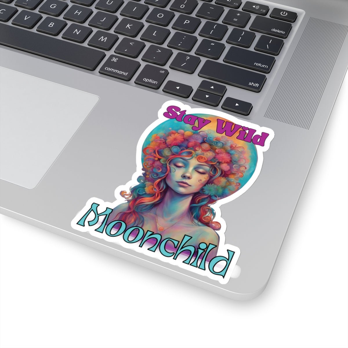 Stay Wild Moonchild Stickers - MindLight Apparel - Stay Wild Moonchild Stickers - 6" × 6" - White -