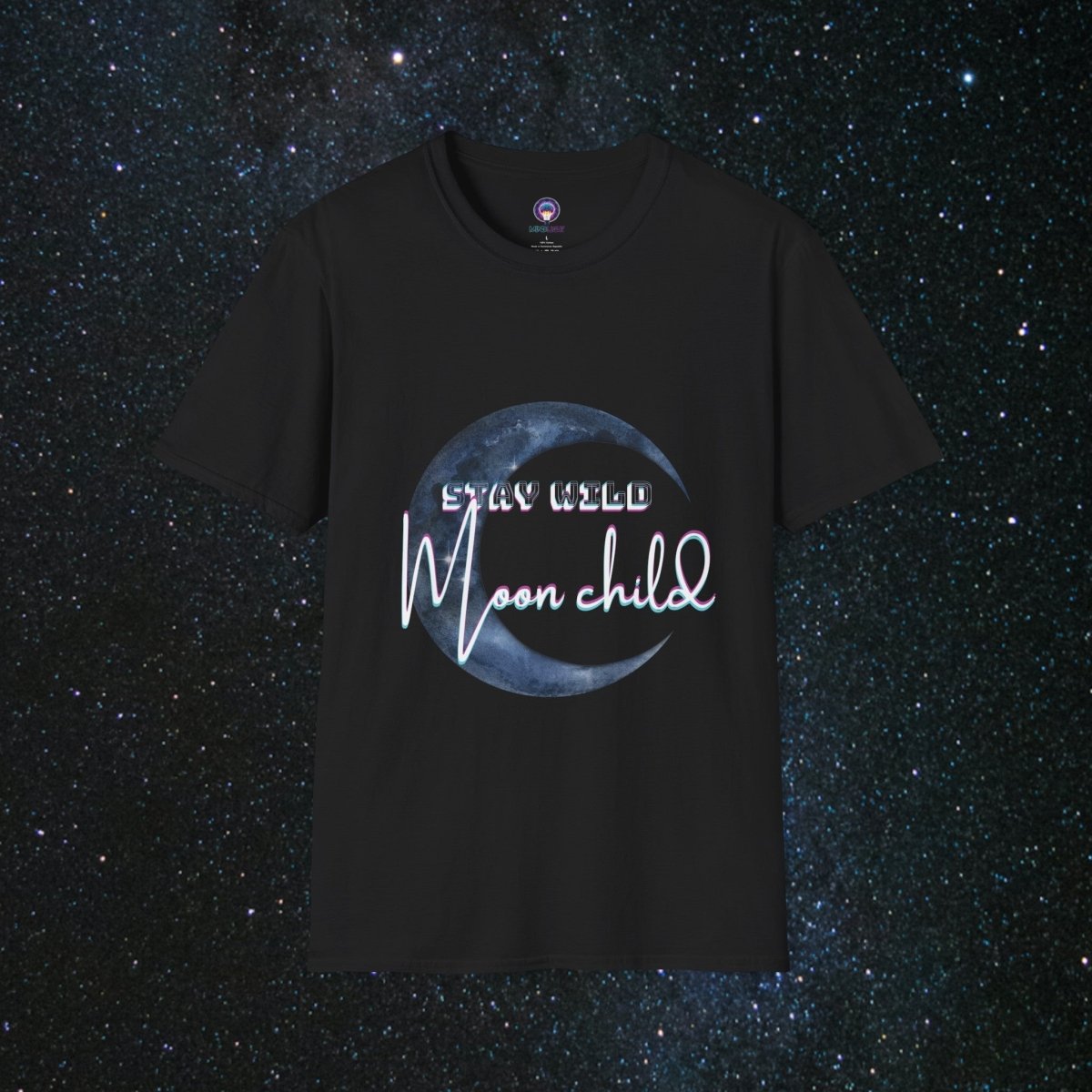 Stay Wild Women's Softstyle T-Shirt - MindLight Apparel - Stay Wild Women's Softstyle T-Shirt - Black - XS -