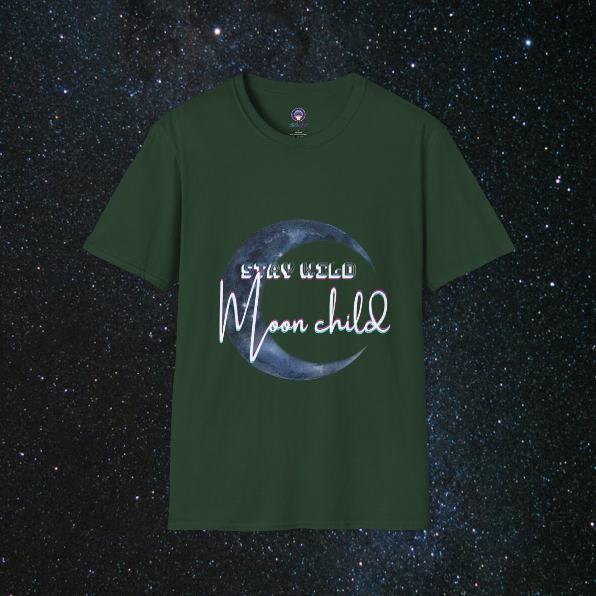 Stay Wild Women's Softstyle T-Shirt - MindLight Apparel - Stay Wild Women's Softstyle T-Shirt - Forest Green - S -