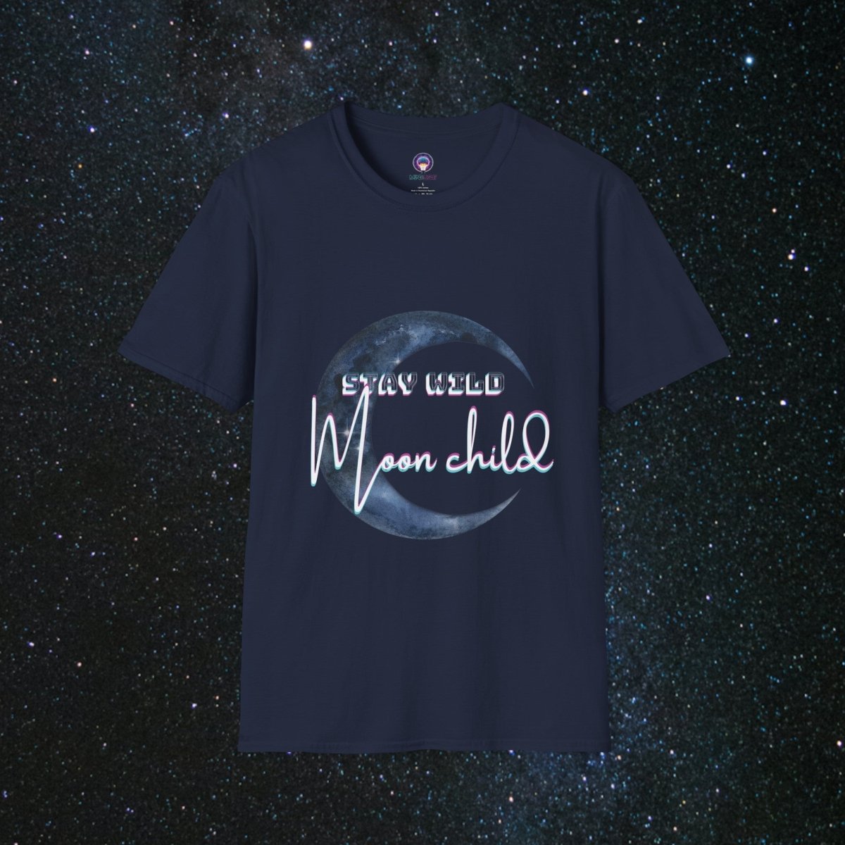 Stay Wild Women's Softstyle T-Shirt - MindLight Apparel - Stay Wild Women's Softstyle T-Shirt - Navy - XS -