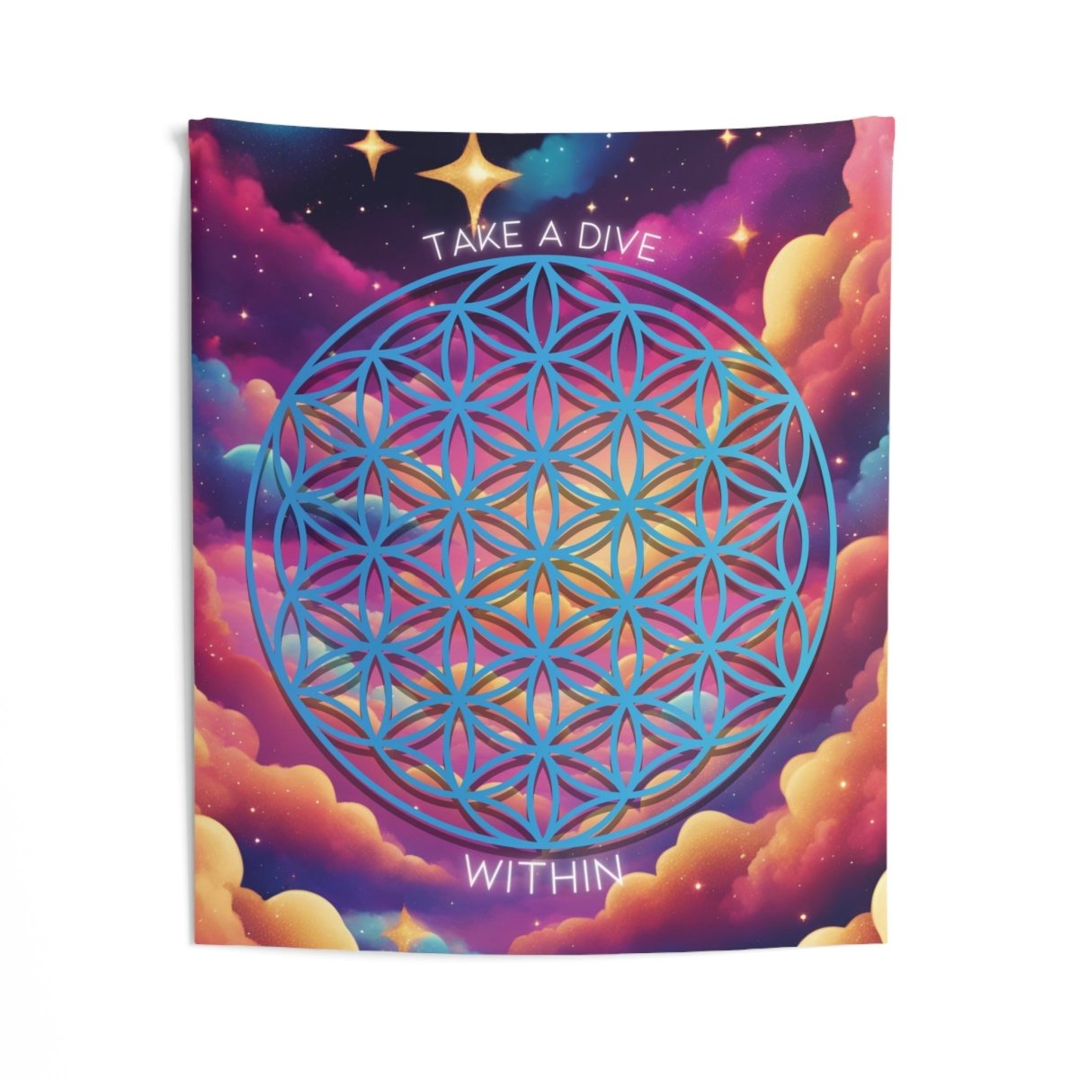 Take A Dive Indoor Wall Tapestry - MindLight Apparel - Take A Dive Indoor Wall Tapestry - 50" × 60" -