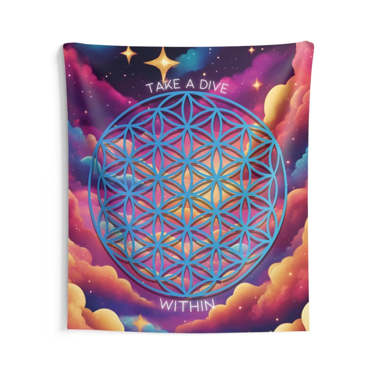 Take A Dive Indoor Wall Tapestry - MindLight Apparel - Take A Dive Indoor Wall Tapestry - 68" × 80" -