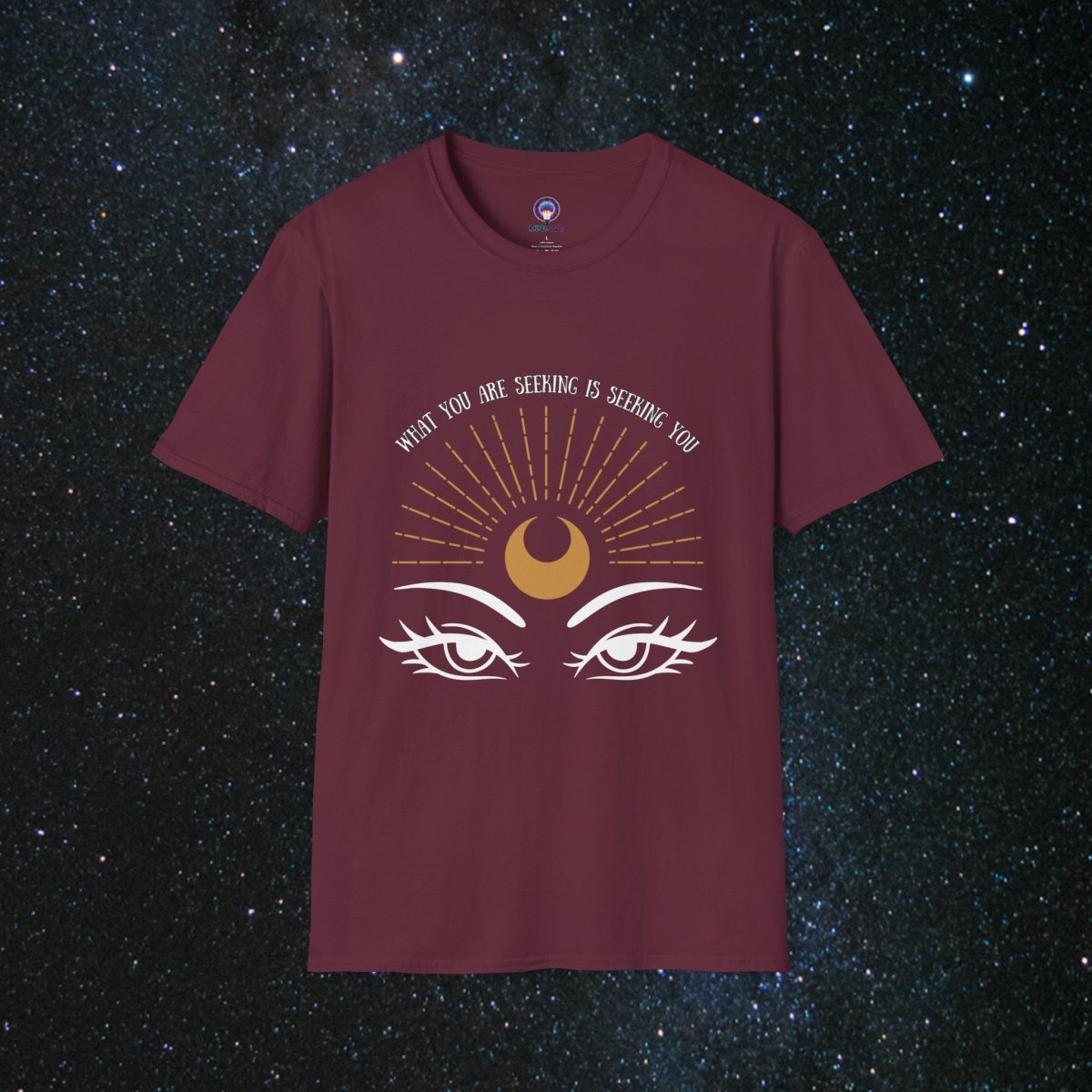 The Seeker - Women's Softstyle Tee - MindLight Apparel - The Seeker - Women's Softstyle Tee - Maroon - S -