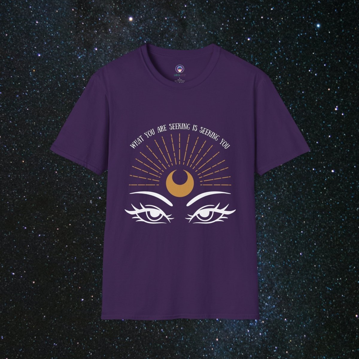 The Seeker - Women's Softstyle Tee - MindLight Apparel - The Seeker - Women's Softstyle Tee - Purple - S -
