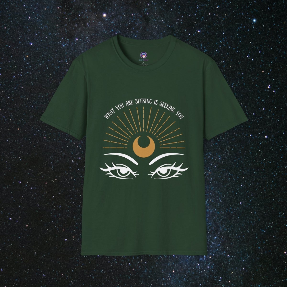 The Seeker - Women's Softstyle Tee - MindLight Apparel - The Seeker - Women's Softstyle Tee - Forest Green - S -