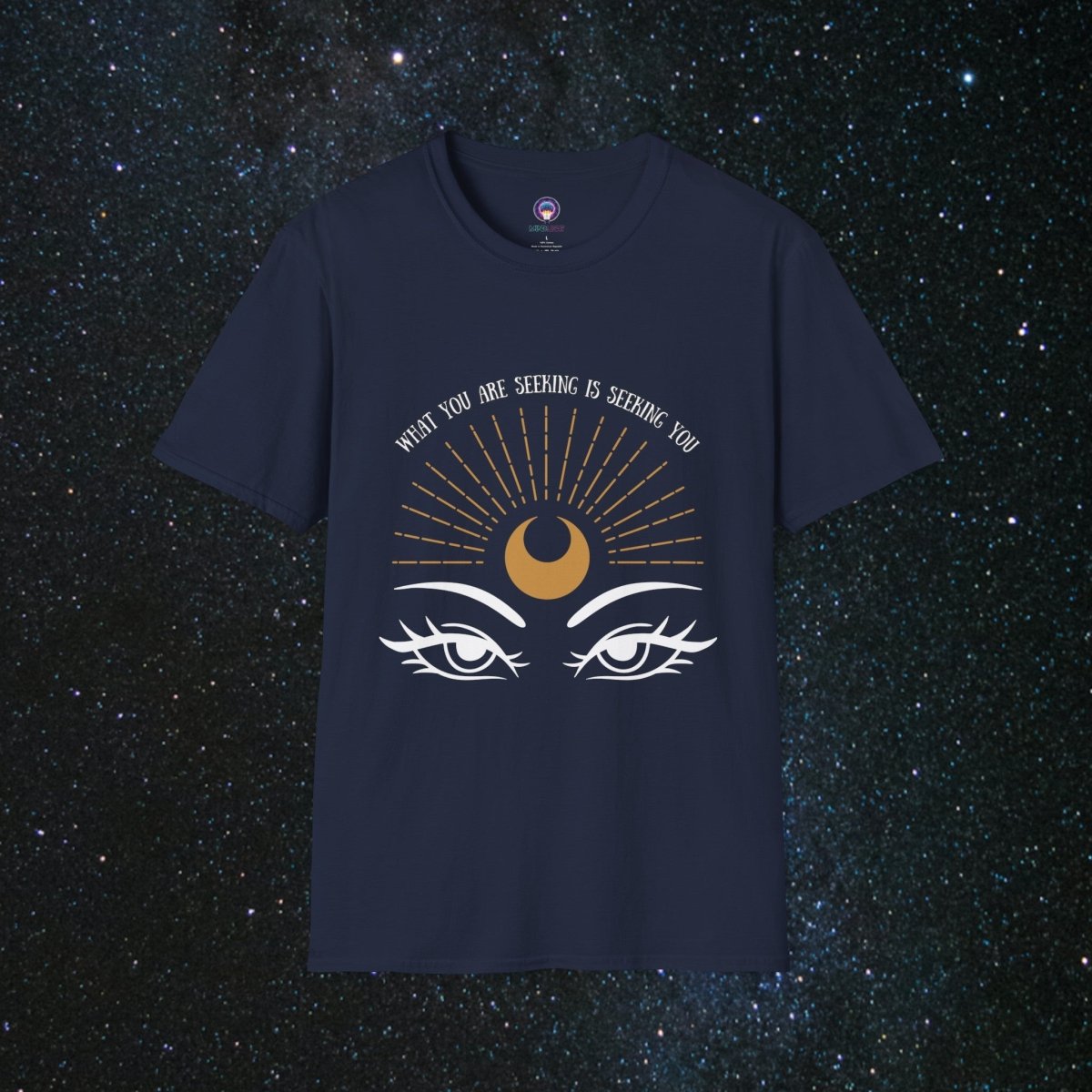 The Seeker - Women's Softstyle Tee - MindLight Apparel - The Seeker - Women's Softstyle Tee - Navy - S -
