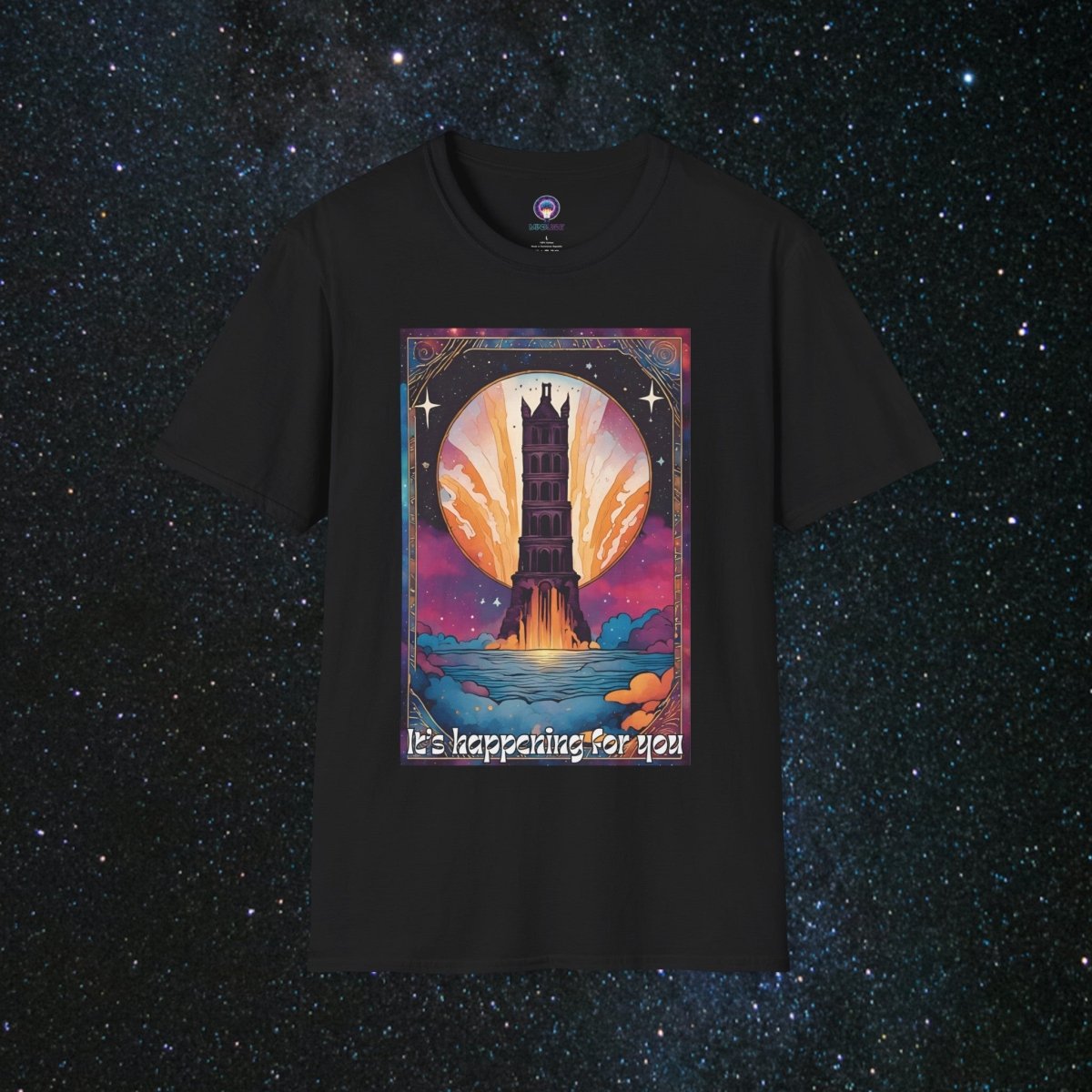 The Tower - Unisex Softstyle Tee - MindLight Apparel - The Tower - Unisex Softstyle Tee - Black - S -