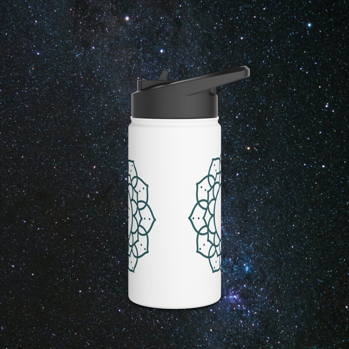 Timeless Wisdom Stainless Steel Water Bottle - MindLight Apparel - Timeless Wisdom Stainless Steel Water Bottle - 32oz - White -