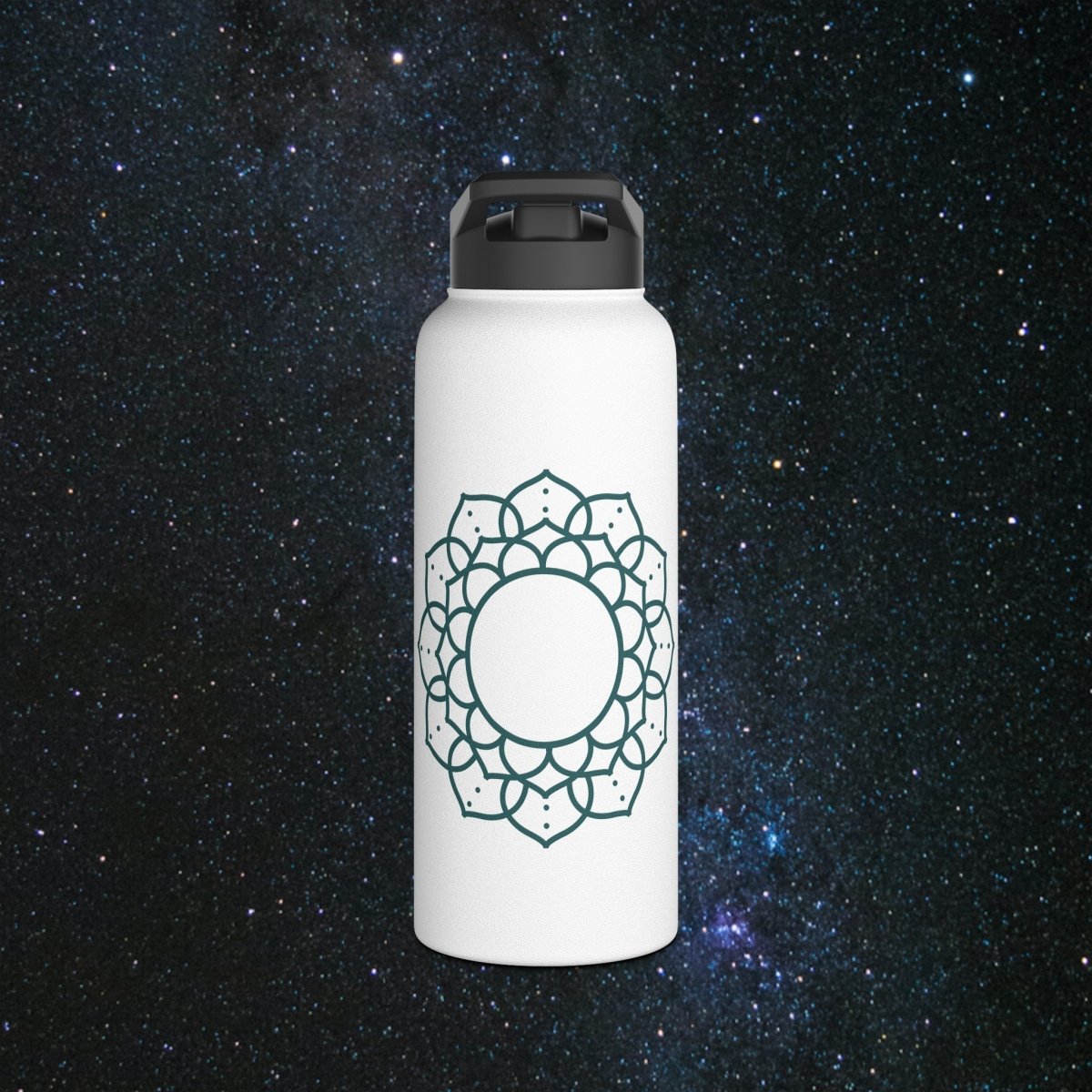 Timeless Wisdom Stainless Steel Water Bottle - MindLight Apparel - Timeless Wisdom Stainless Steel Water Bottle - 32oz - White -