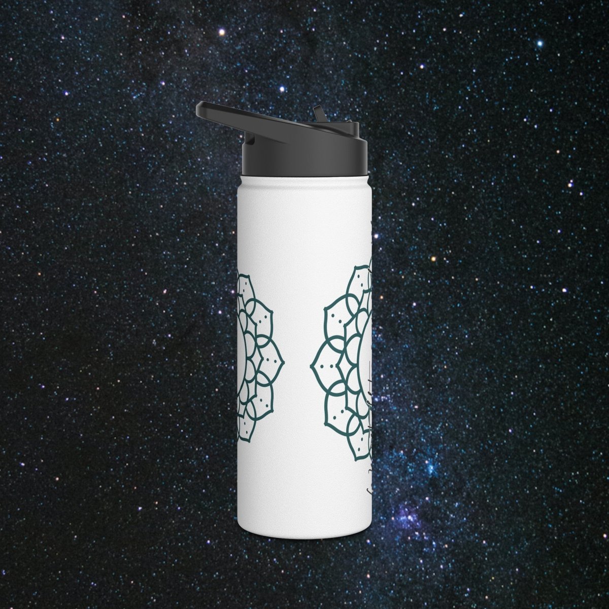 Timeless Wisdom Stainless Steel Water Bottle - MindLight Apparel - Timeless Wisdom Stainless Steel Water Bottle - 32oz - White -