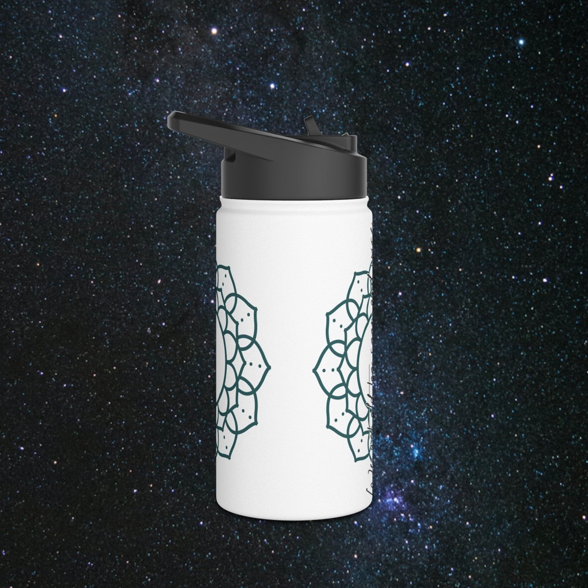 Timeless Wisdom Stainless Steel Water Bottle - MindLight Apparel - Timeless Wisdom Stainless Steel Water Bottle - 32oz - White -