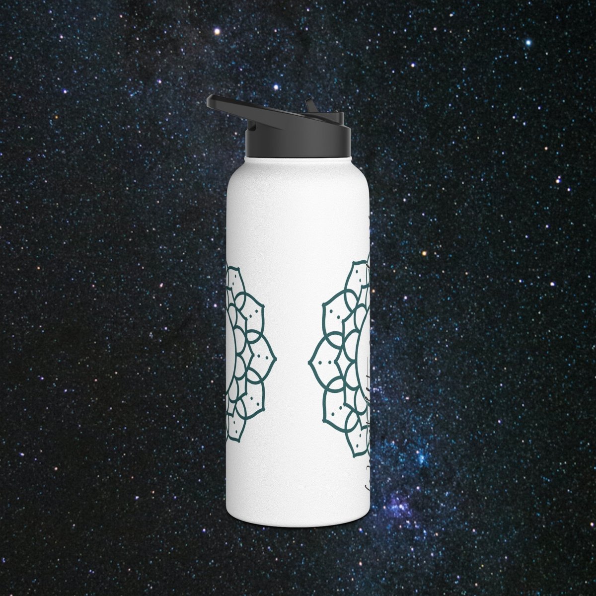 Timeless Wisdom Stainless Steel Water Bottle - MindLight Apparel - Timeless Wisdom Stainless Steel Water Bottle - 32oz - White -