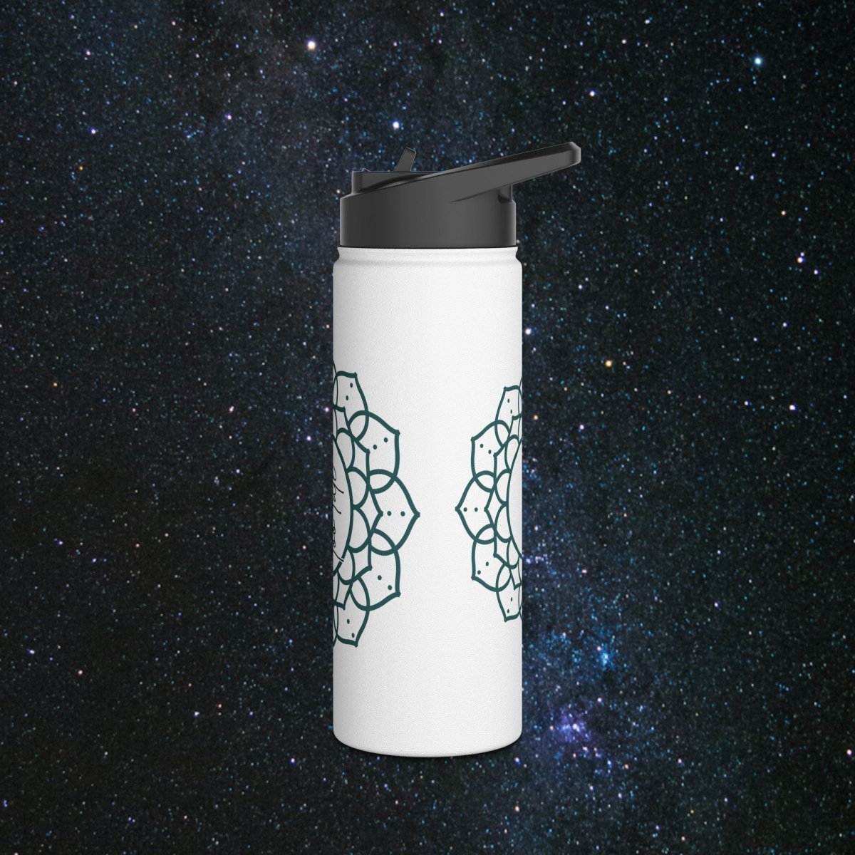 Timeless Wisdom Stainless Steel Water Bottle - MindLight Apparel - Timeless Wisdom Stainless Steel Water Bottle - 32oz - White -