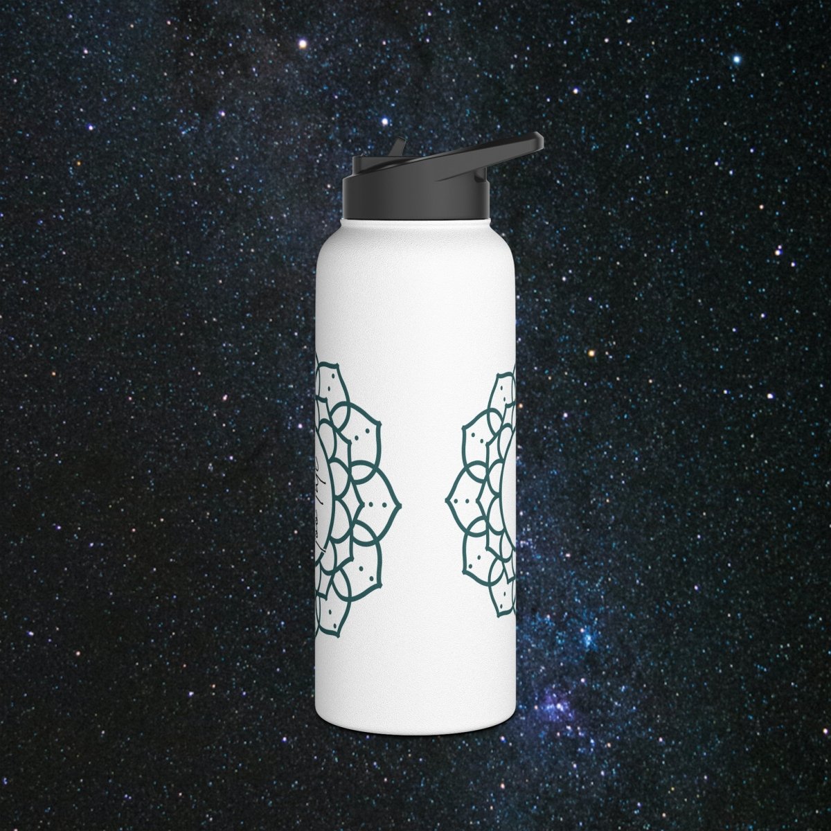 Timeless Wisdom Stainless Steel Water Bottle - MindLight Apparel - Timeless Wisdom Stainless Steel Water Bottle - 32oz - White -