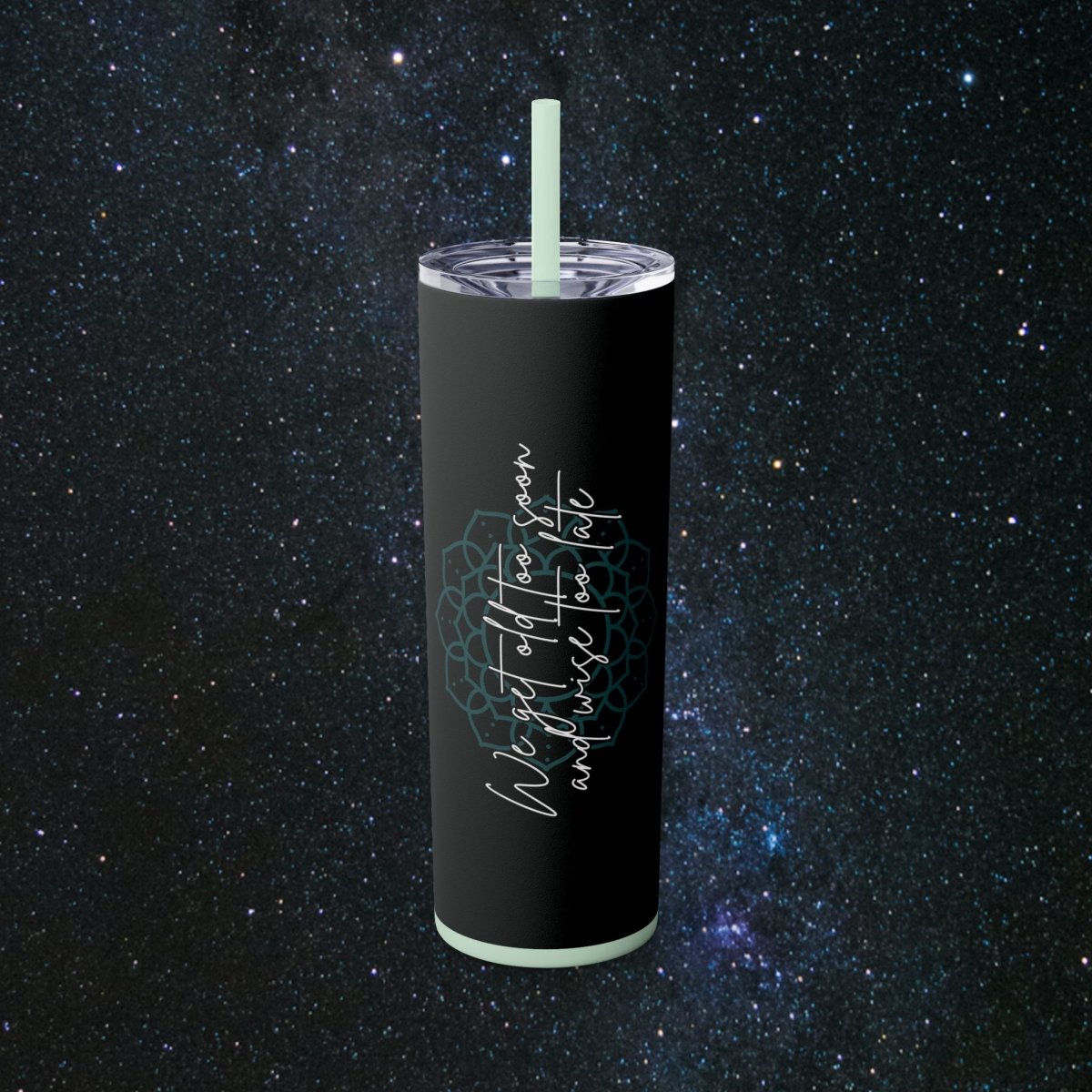 Timeless Wisdom Tumbler - MindLight Apparel - Timeless Wisdom Tumbler - Glossy - Seafoam -