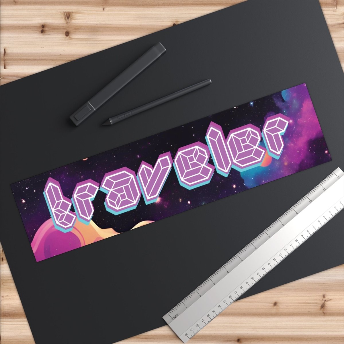 Traveler Bumper Stickers - MindLight Apparel - Traveler Bumper Stickers - 15" × 3.75" - Rectangle -