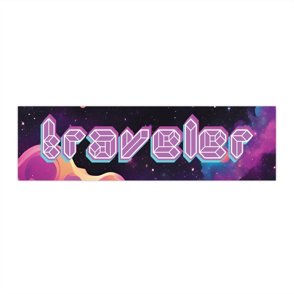 Traveler Bumper Stickers - MindLight Apparel - Traveler Bumper Stickers - 11" × 3" - Rectangle -