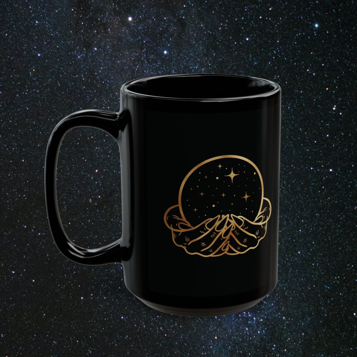 'Vibes' Black Mug - MindLight Apparel - 'Vibes' Black Mug - 15oz - -