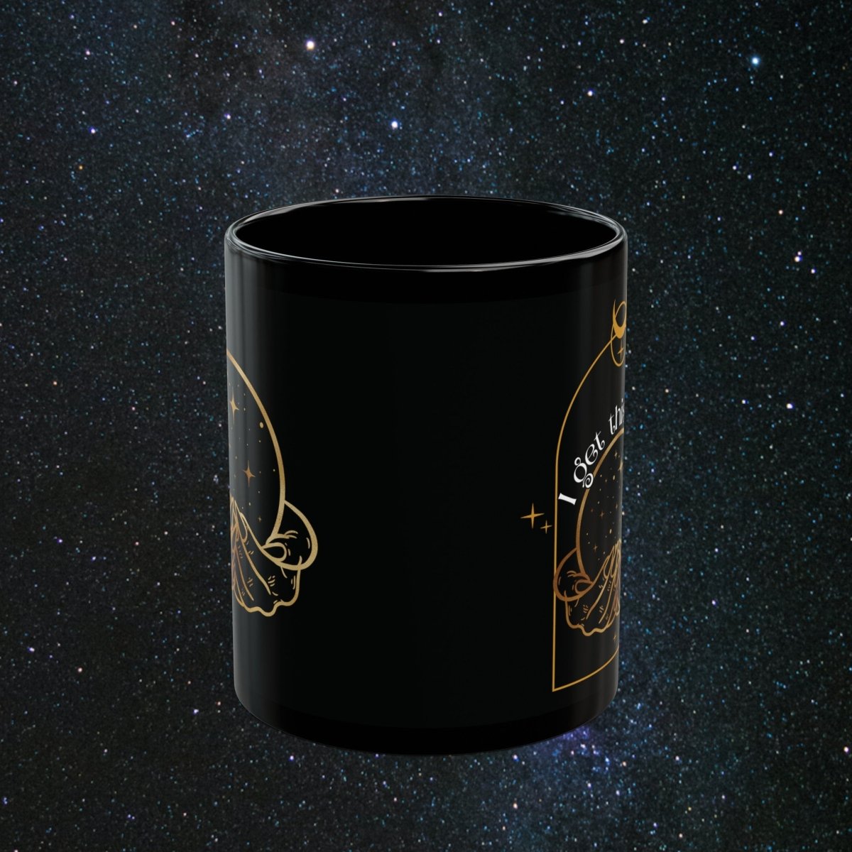 'Vibes' Black Mug - MindLight Apparel - 'Vibes' Black Mug - 15oz - -