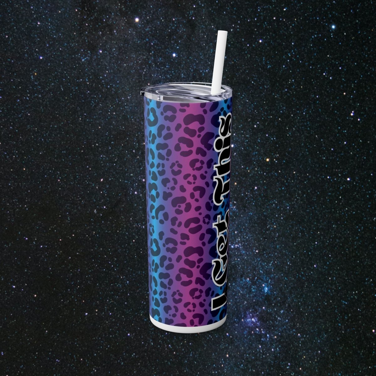 Vibes Mystic Leopard Tumbler - MindLight Apparel - Vibes Mystic Leopard Tumbler - Matte - Black -
