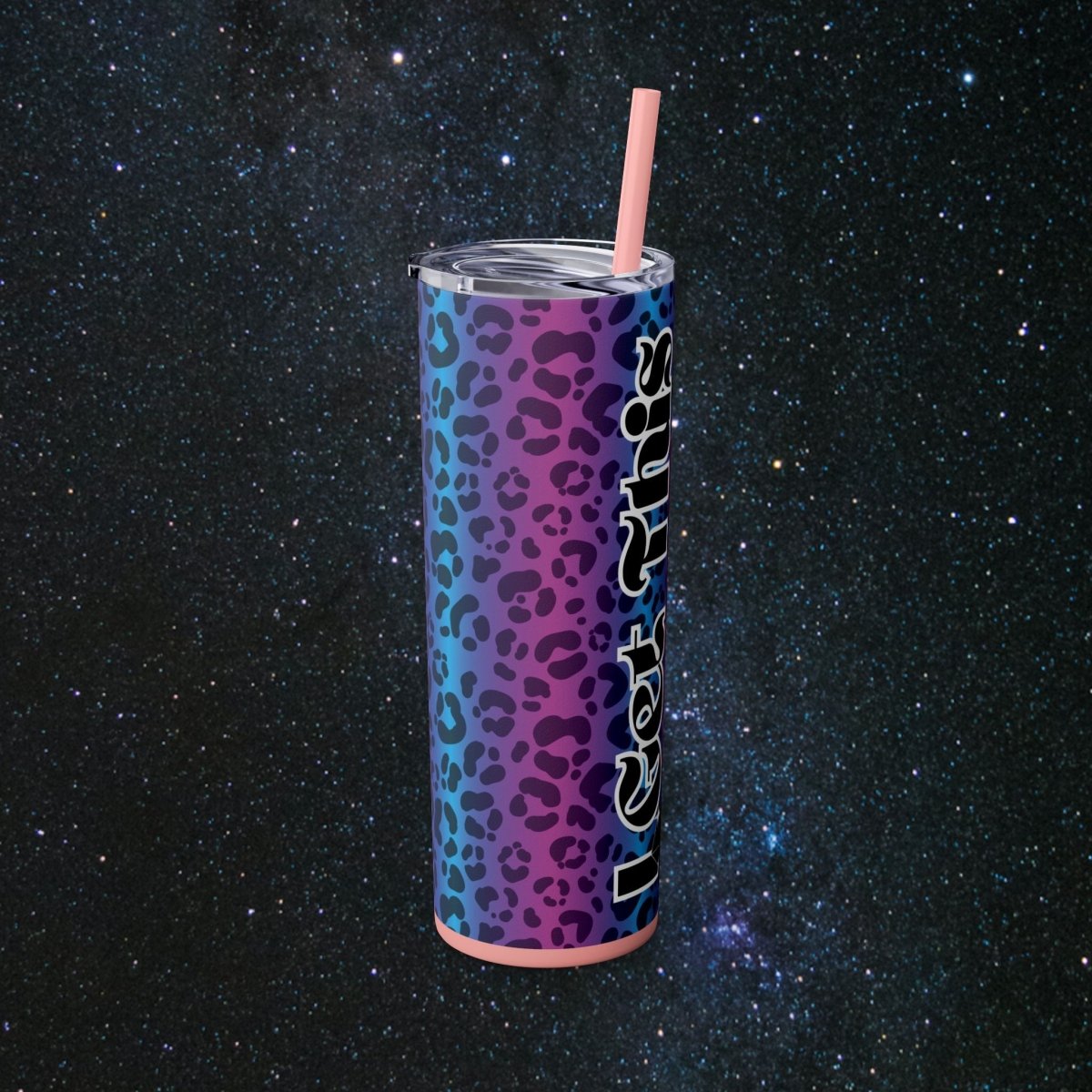 Vibes Mystic Leopard Tumbler - MindLight Apparel - Vibes Mystic Leopard Tumbler - Matte - Black -